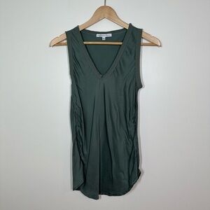 Young Fabulous &  Broke Sage Green Frayed Trim‎ Tank Size Small